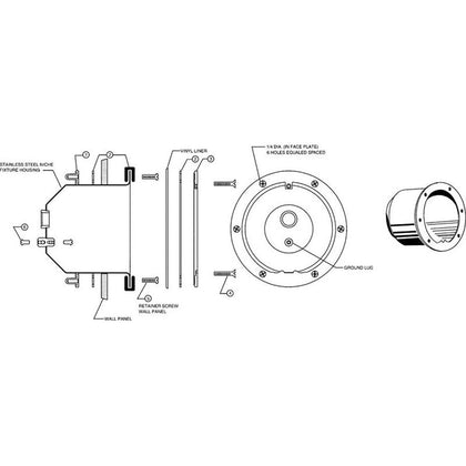 Pentair Small Stainless Steel Niches