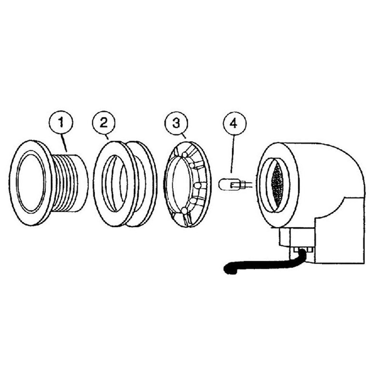 Pentair Light Wall Fitting