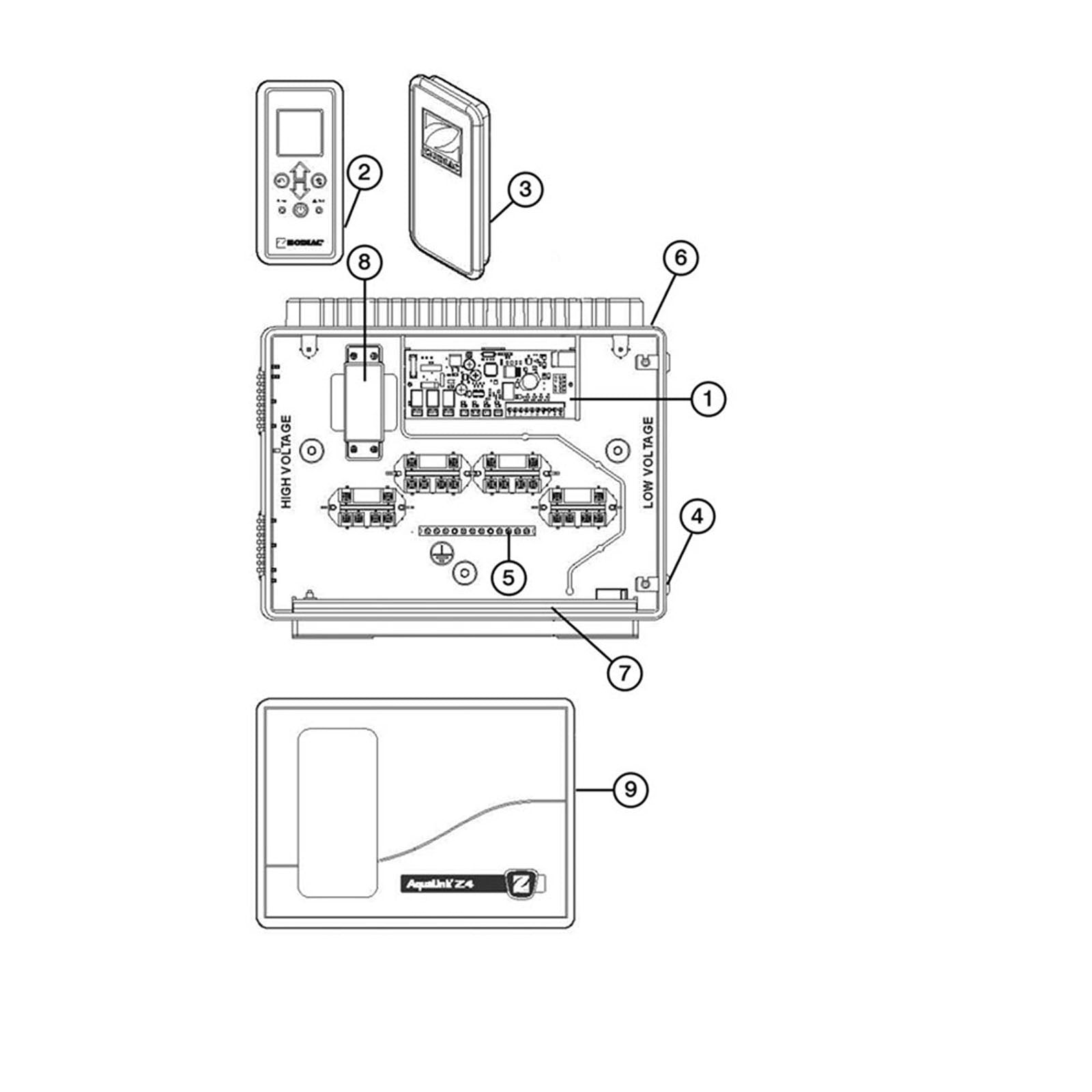 Zodiac Jandy AquaLink Z4 Replacement Parts