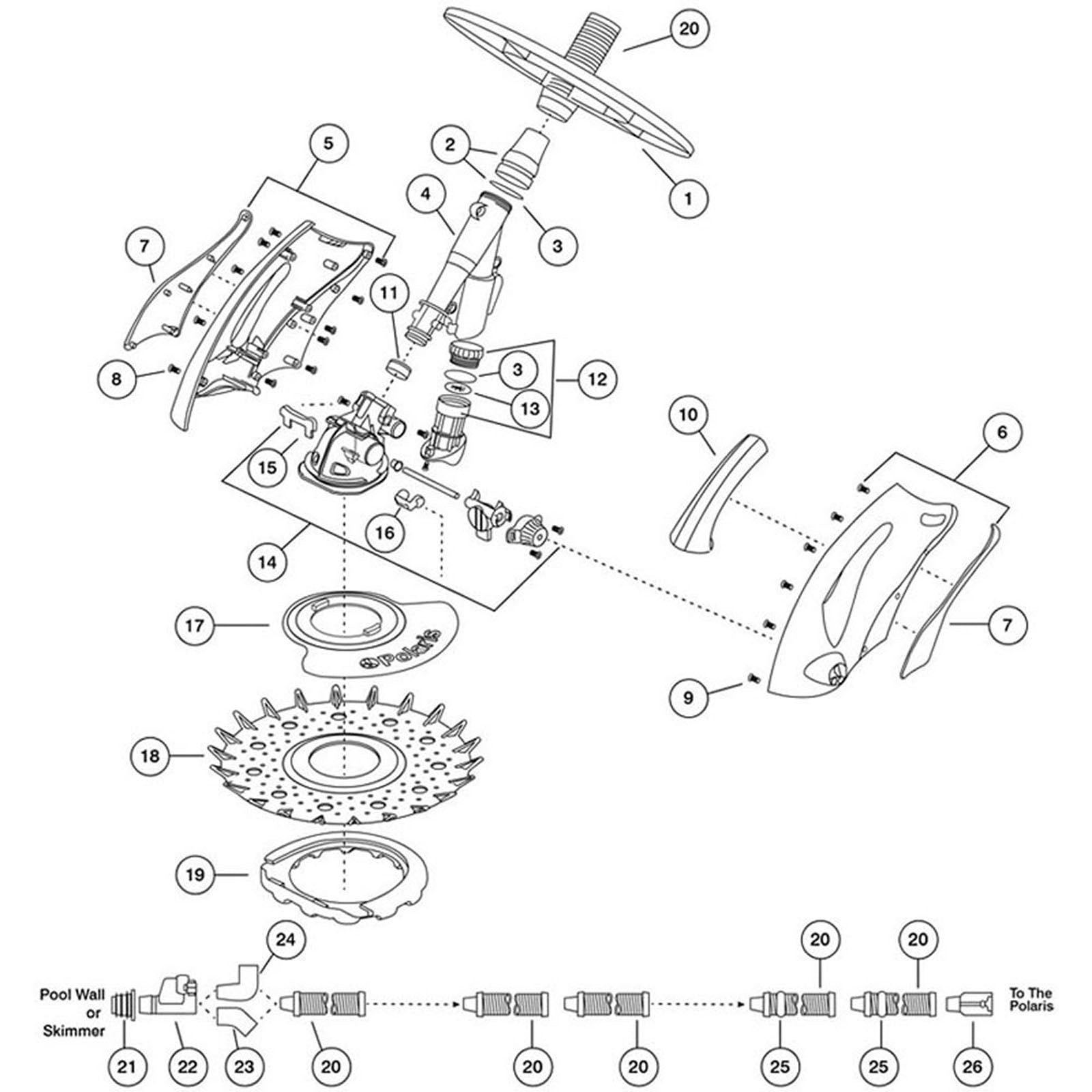 Polaris 140 Suction Side Cleaner