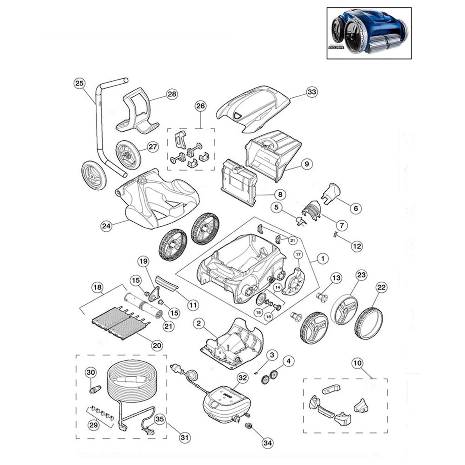 Zodiac Polaris 9650iQ Sport Robotic Cleaner