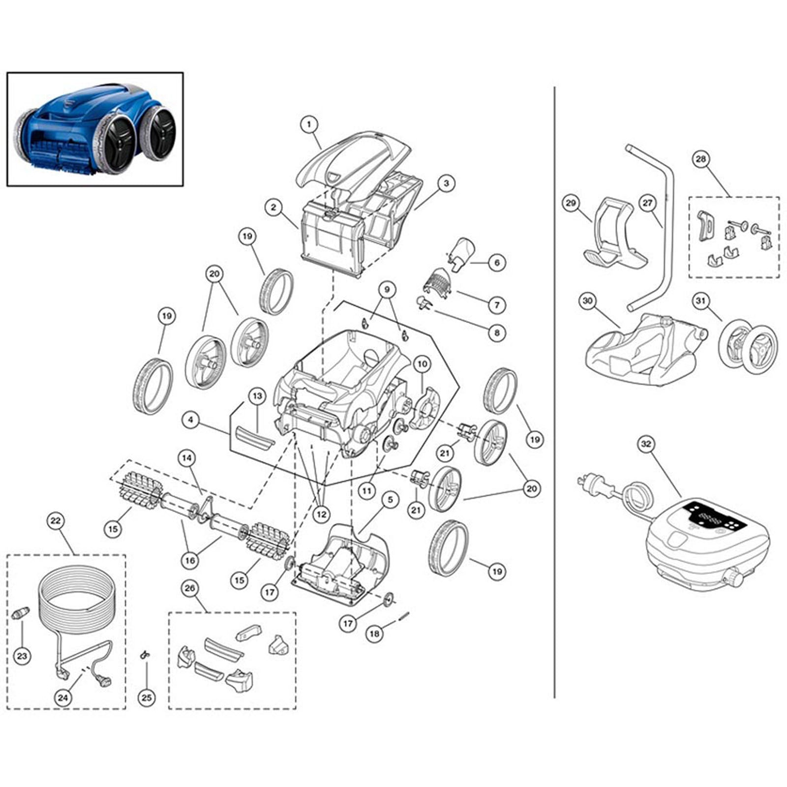 Zodiac Polaris 9450 Sport, Robotic Cleaner