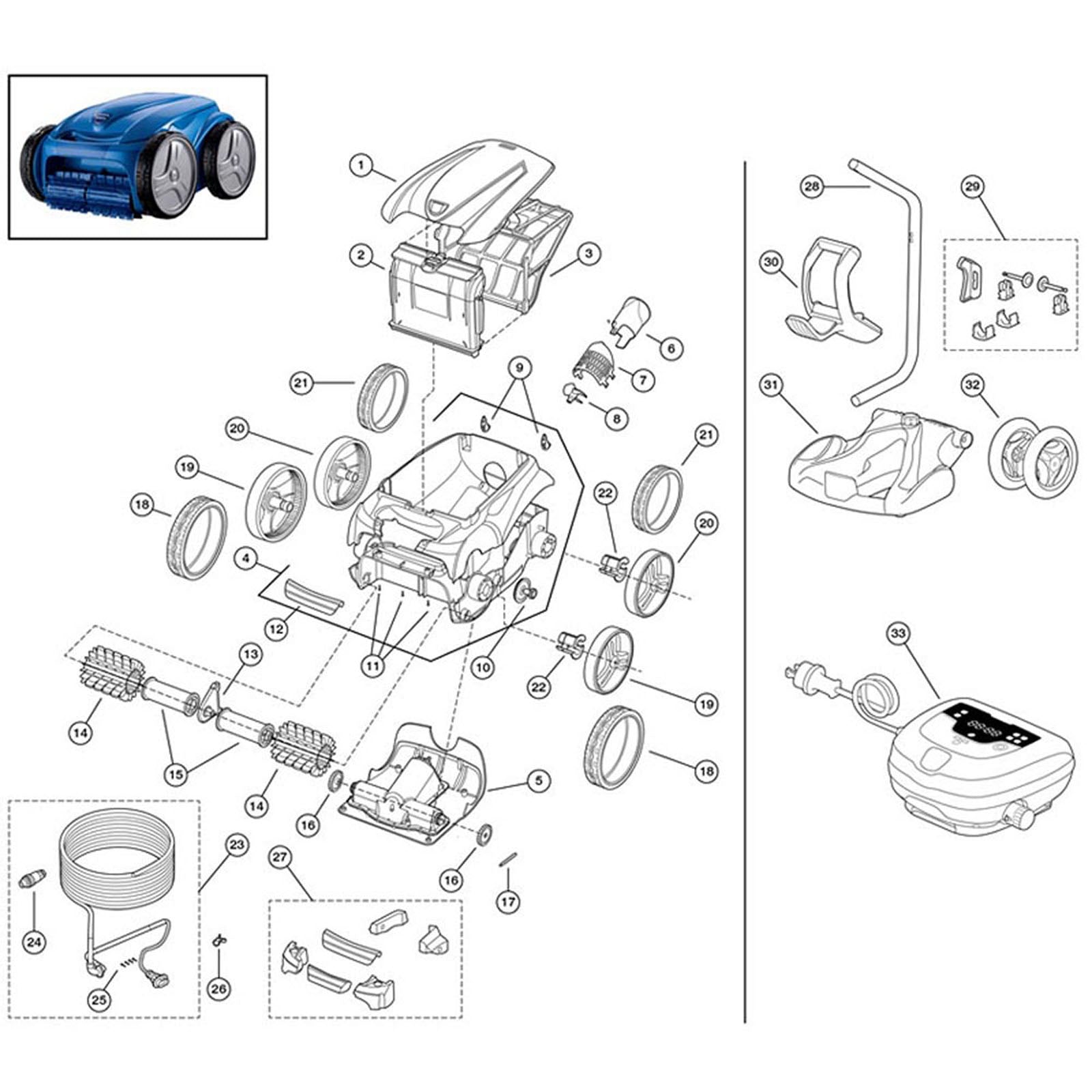 Zodiac Polaris 9350 Sport, Robotic Cleaner