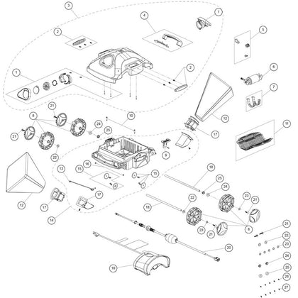 Aqua Products Dash Jet Robotic Cleaner Parts