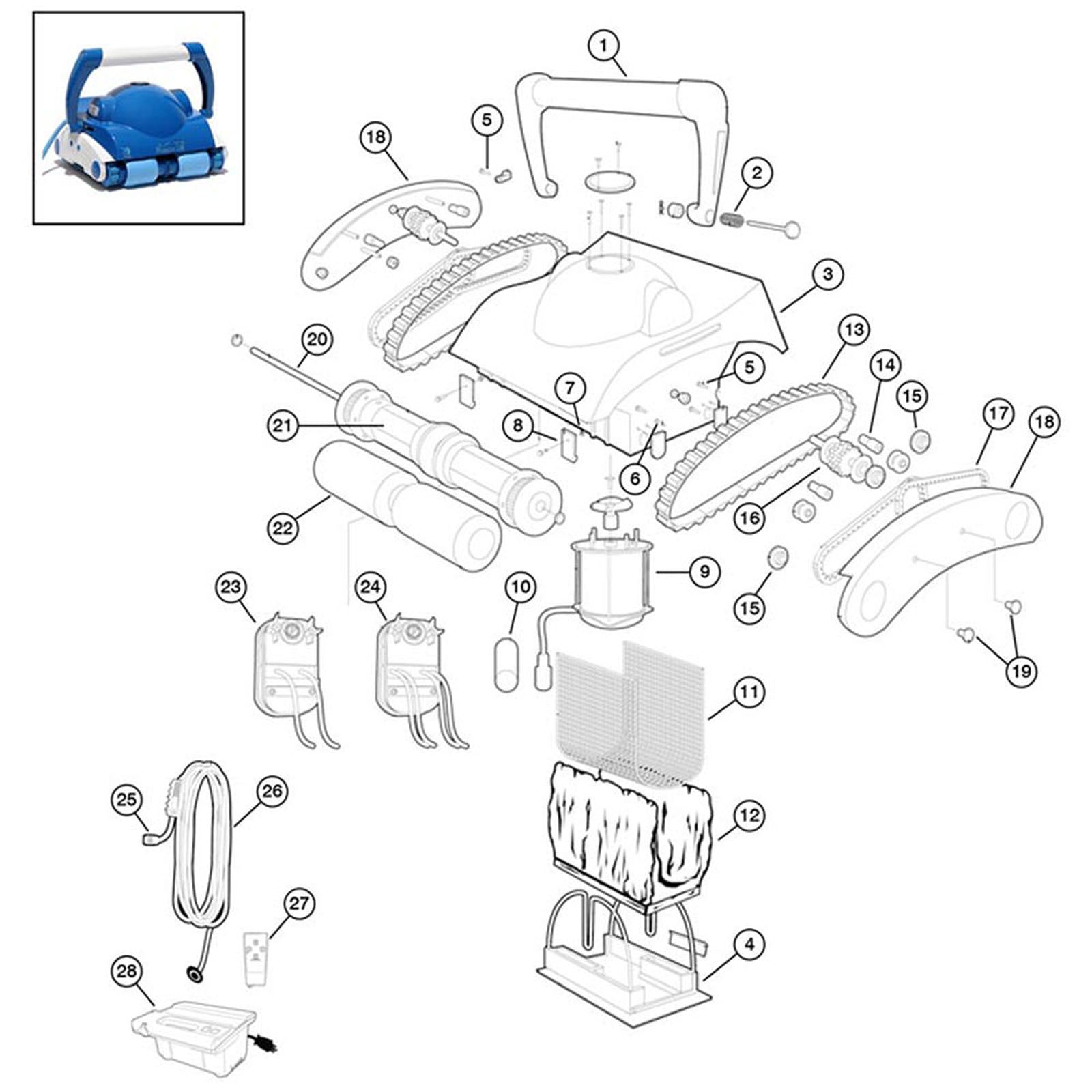 Pentair Kreepy Krauly Prowler 730, Robotic Cleaner