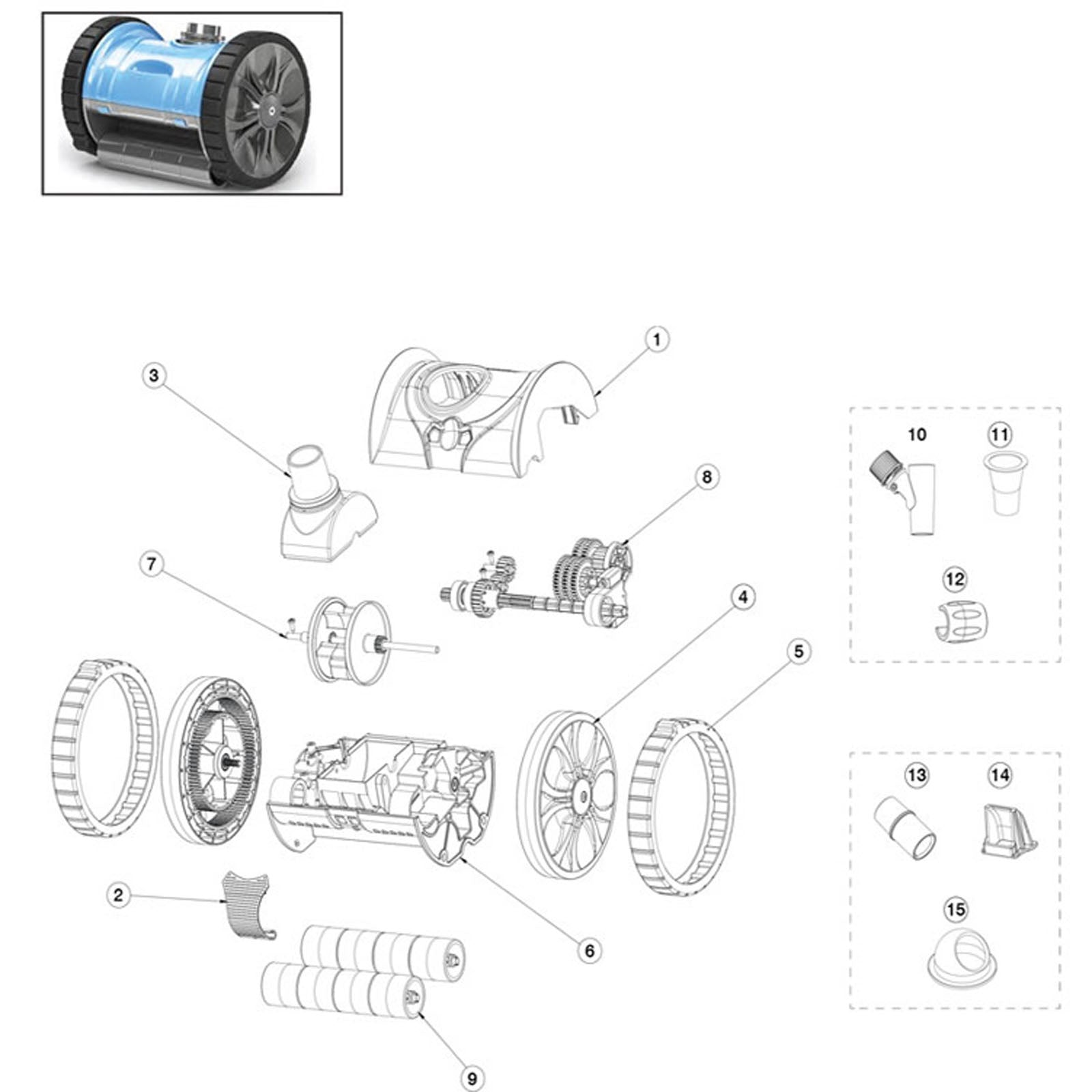 Pentair Lil Rebel AboveGround Suction Side Cleaner Rpl Parts