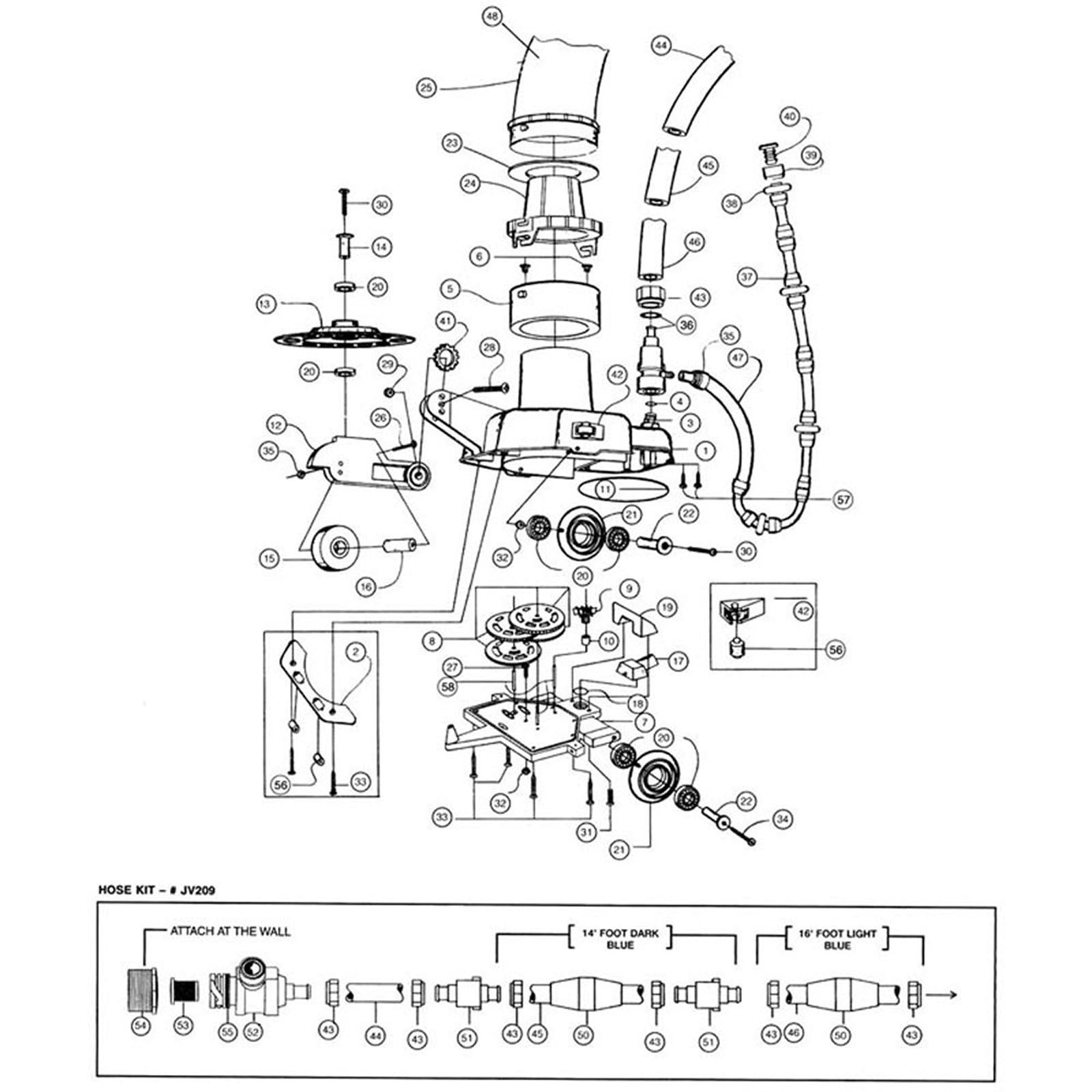 Pentair Letro Jet Vac JV105, Pool Pressure Cleaner