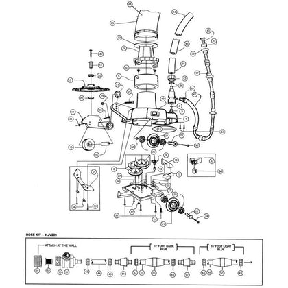 Pentair Letro Jet Vac JV105, Pool Pressure Cleaner