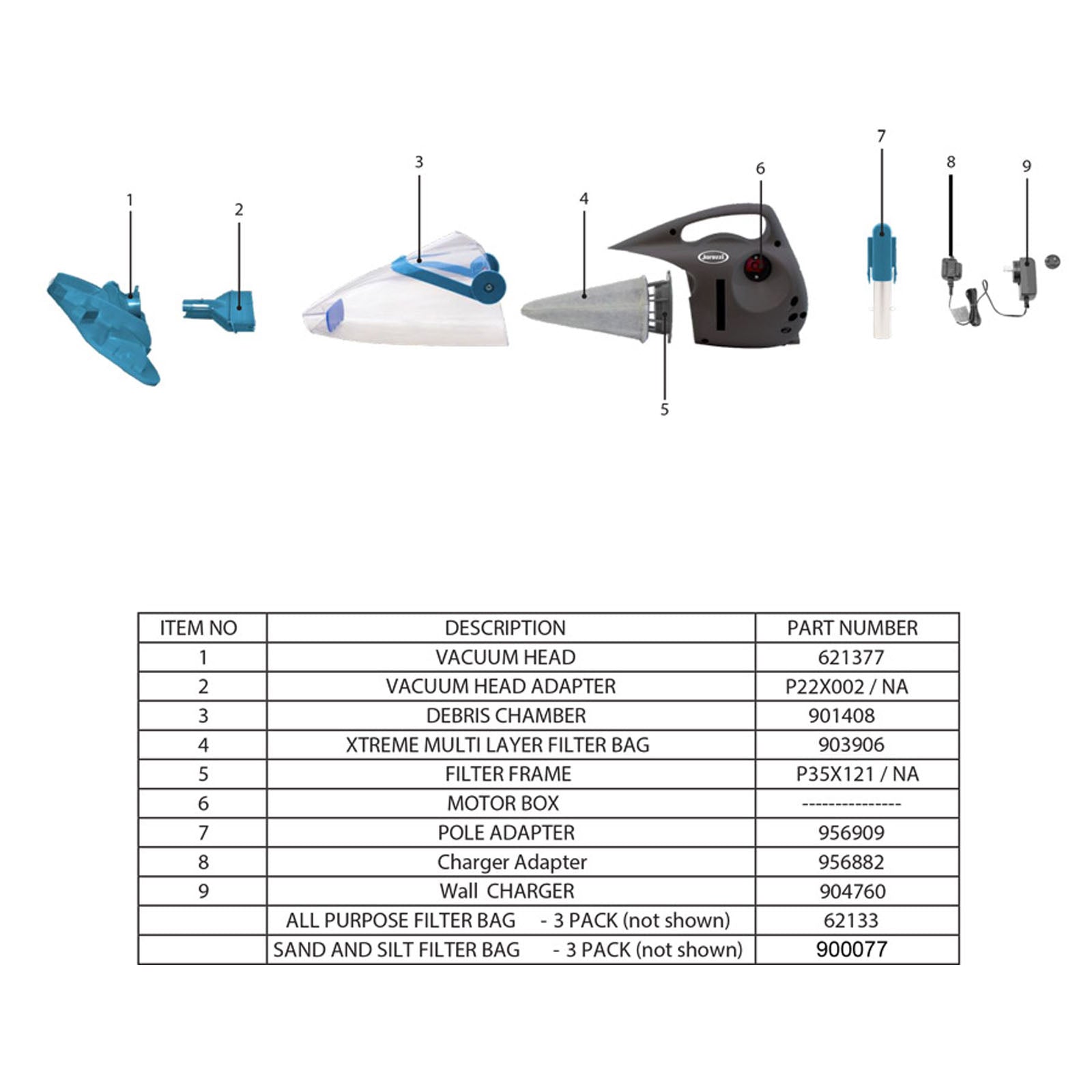 Jacuzzi JPV300 Professional Grade Pool/Spa Vacuum, 35100FL