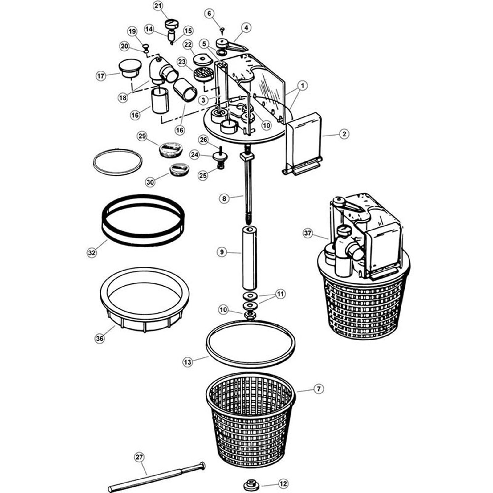 Pentair Vac-Mate Multifunction Vacuum Skimmer Attachment