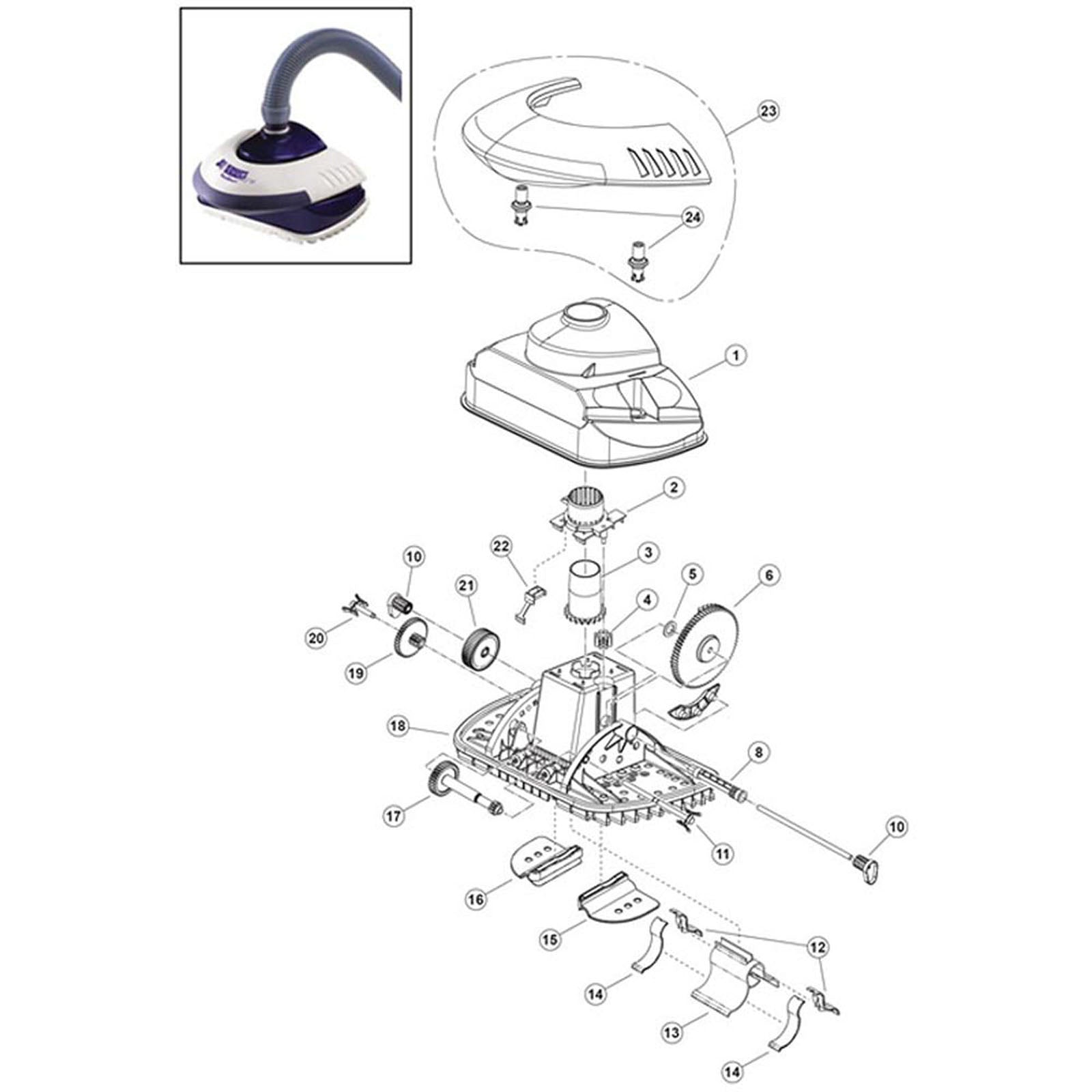 Pentair Kreepy Krauly SandShark Model 7900 Suction Cleaner