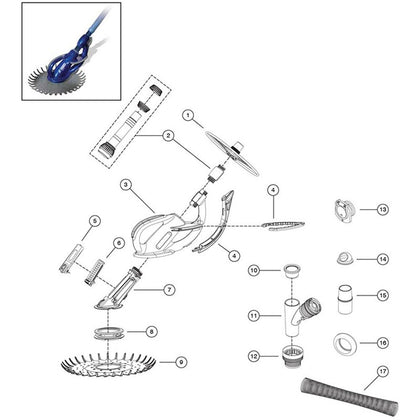 Pentair Kreepy Krauly Kruiser Suction Cleaner, 2012 Model