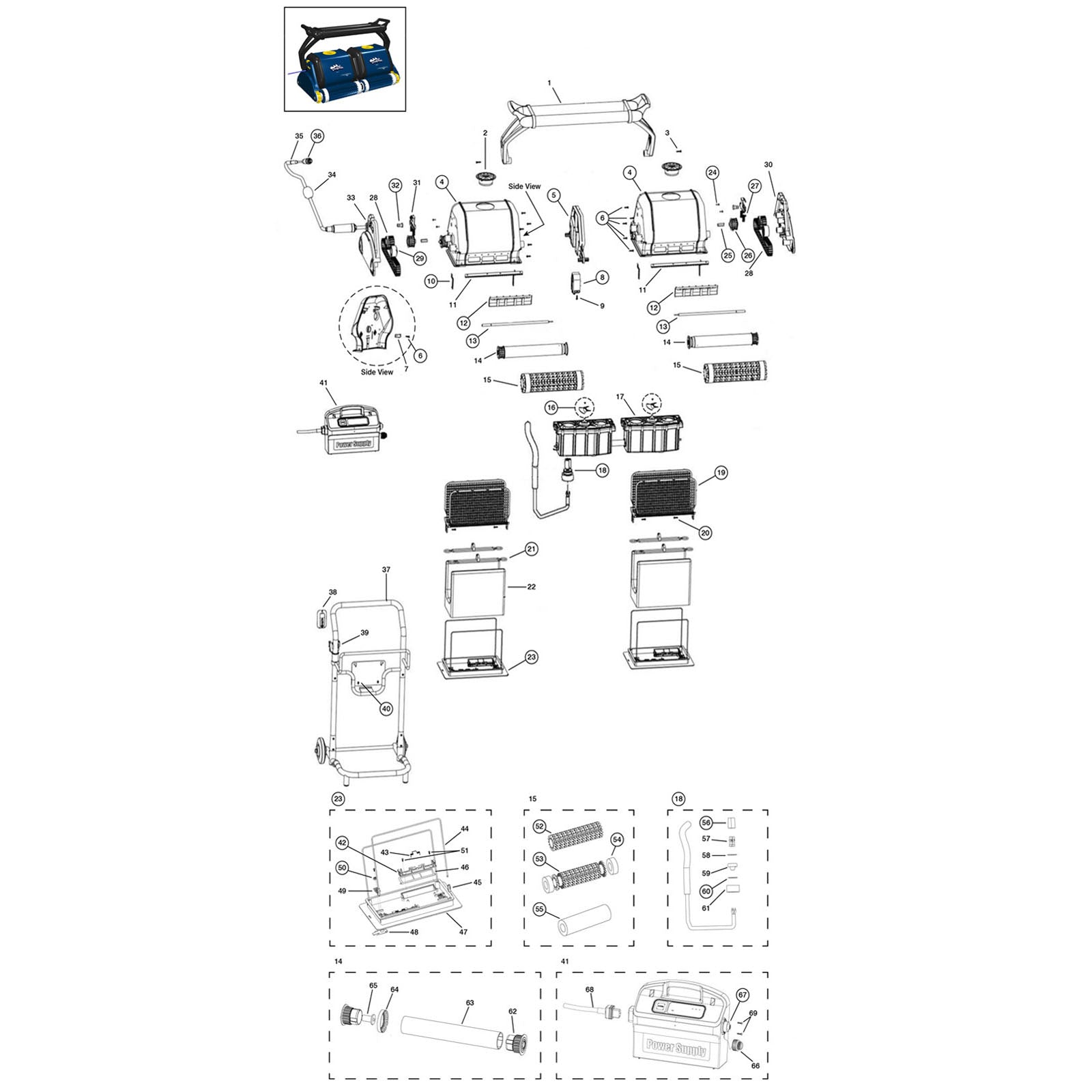 Maytronics Dolphin 2x2 Robotic Pool Cleaner