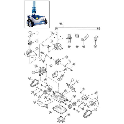 Zodiac MX6, Suction Side Cleaner