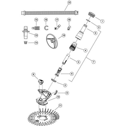 Zodiac TR2D, Suction Side Cleaner