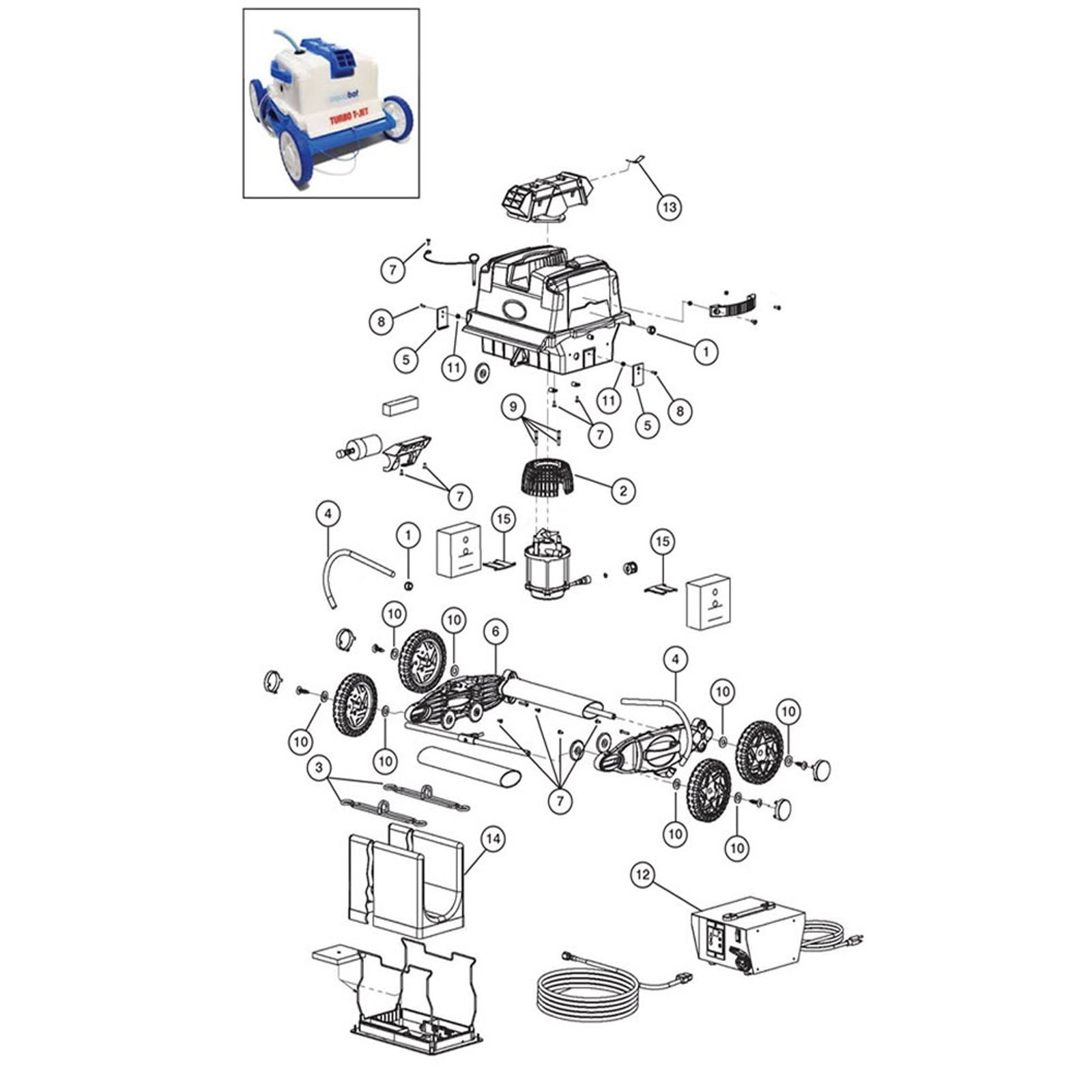 Aqua Products Aquabot Turbo T Jet Robotic Cleaner