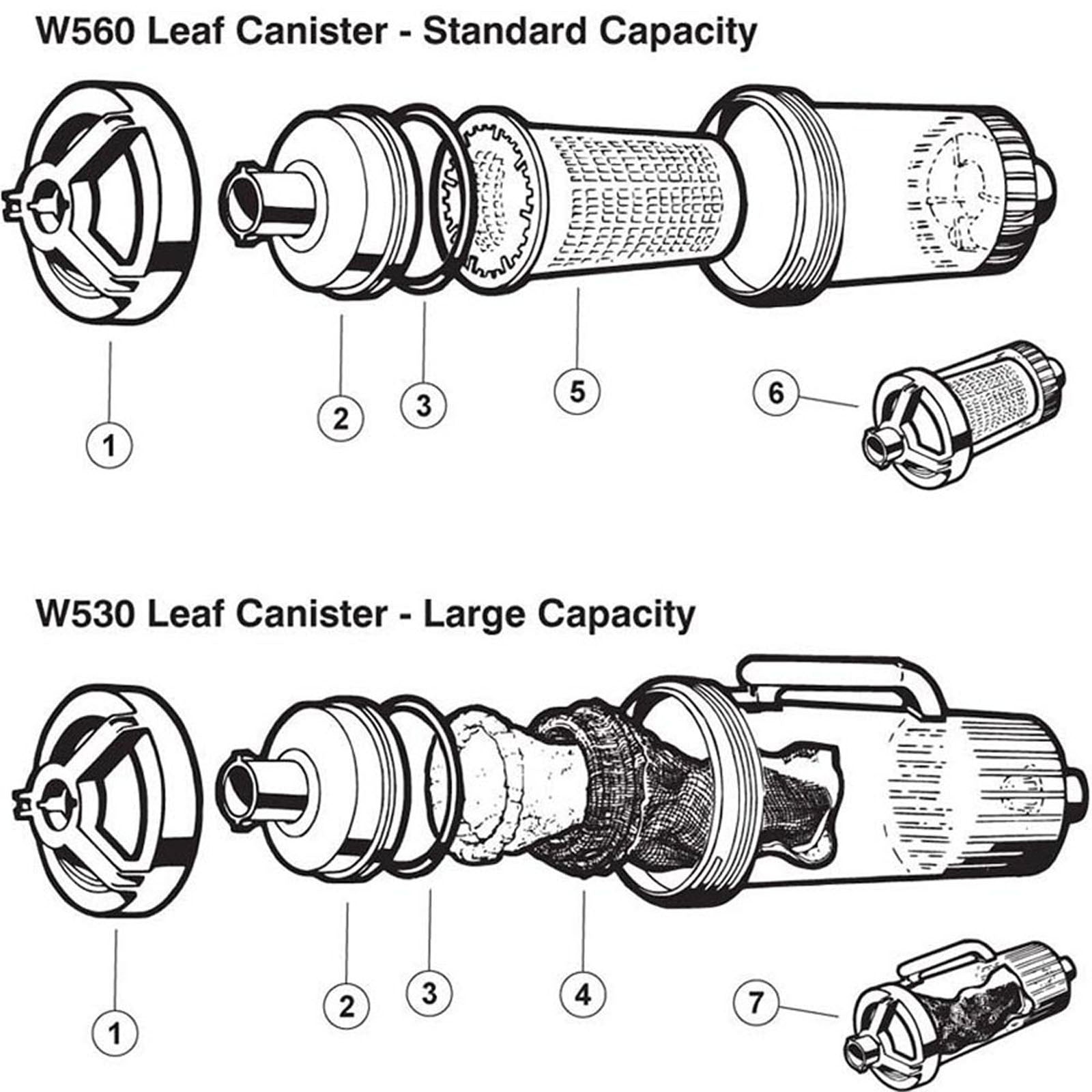 Hayward Leaf Canisters W530/W540/W560 Series