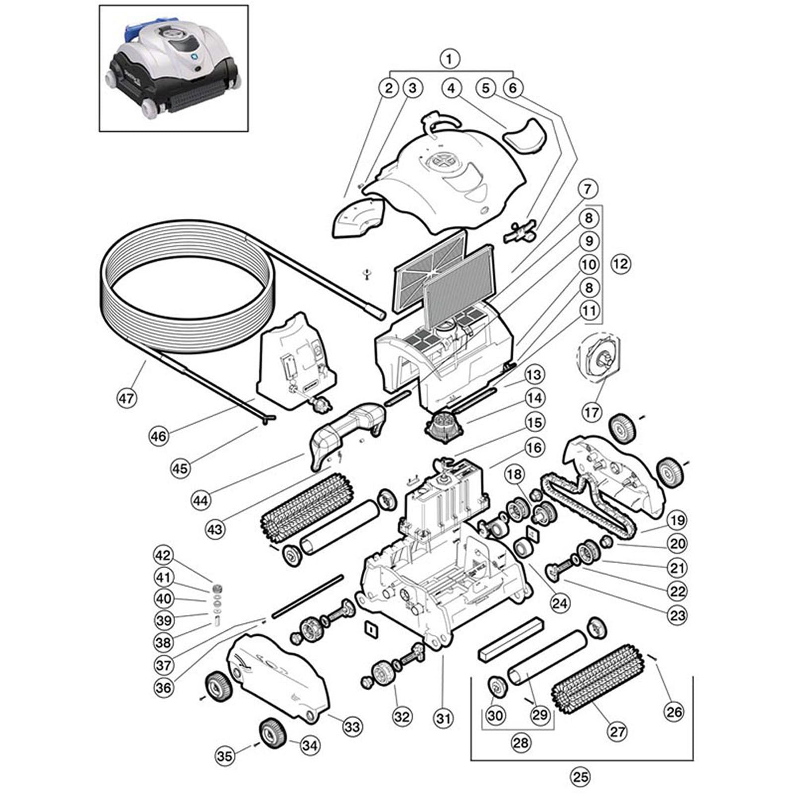 Hayward SharkVAC XL Robotic In-Ground Pool Cleaner