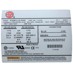 Pump, Circulation, BWG, 230v, 0.6A, 48Fr, 1-1/2"