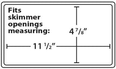 Skimmer Plug Winter Closure - Fits Skimmer Openings Measuring 4-7/8" x 11-1/2"