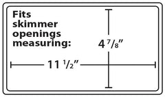 Skimmer Plug Winter Closure - Hydro-Tools 8939 Widemouth 2014 and Prior Above Ground Skimmer