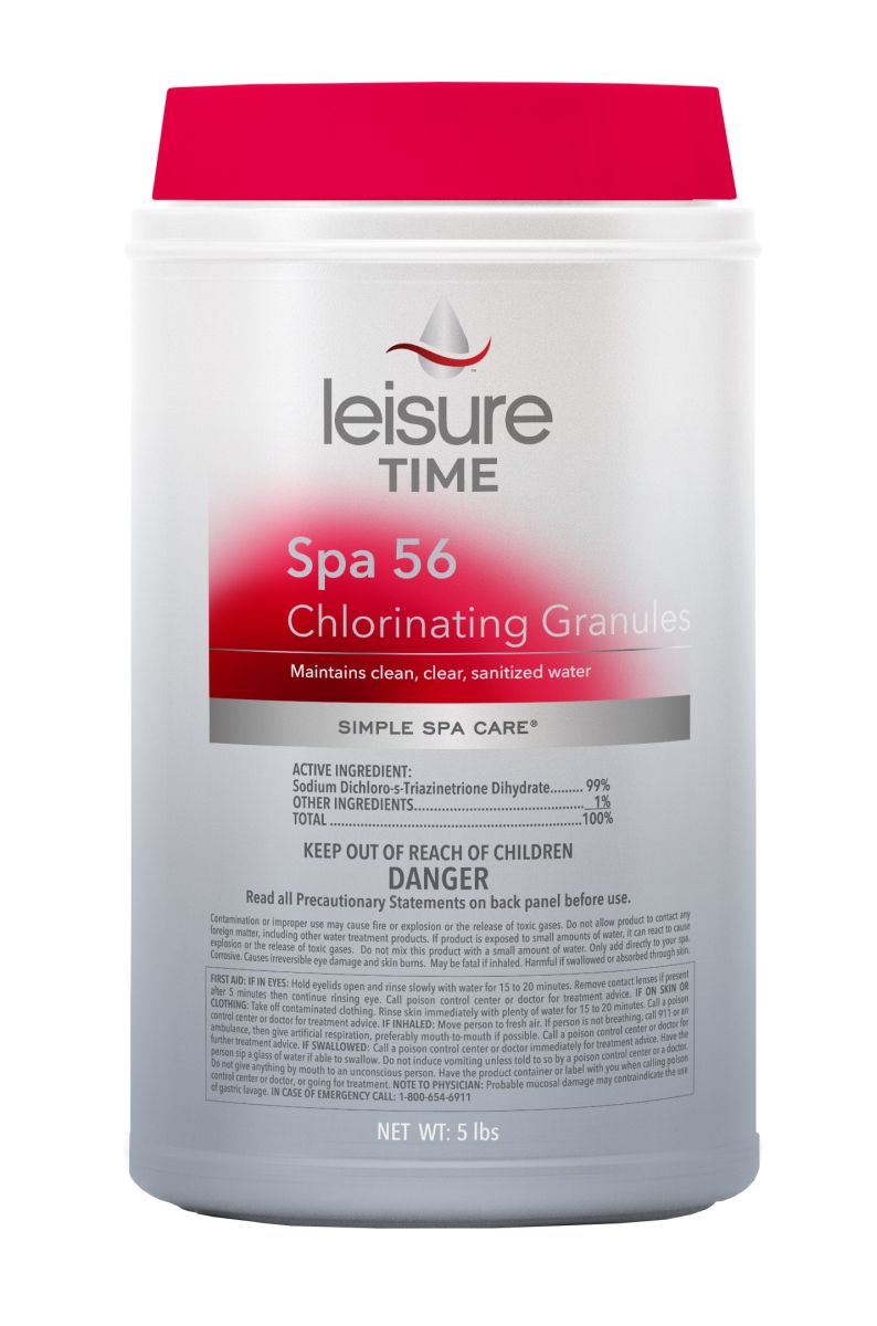 Leisure Time Spa Chemicals - Spa 56 Chlorinating Granules 5 lb