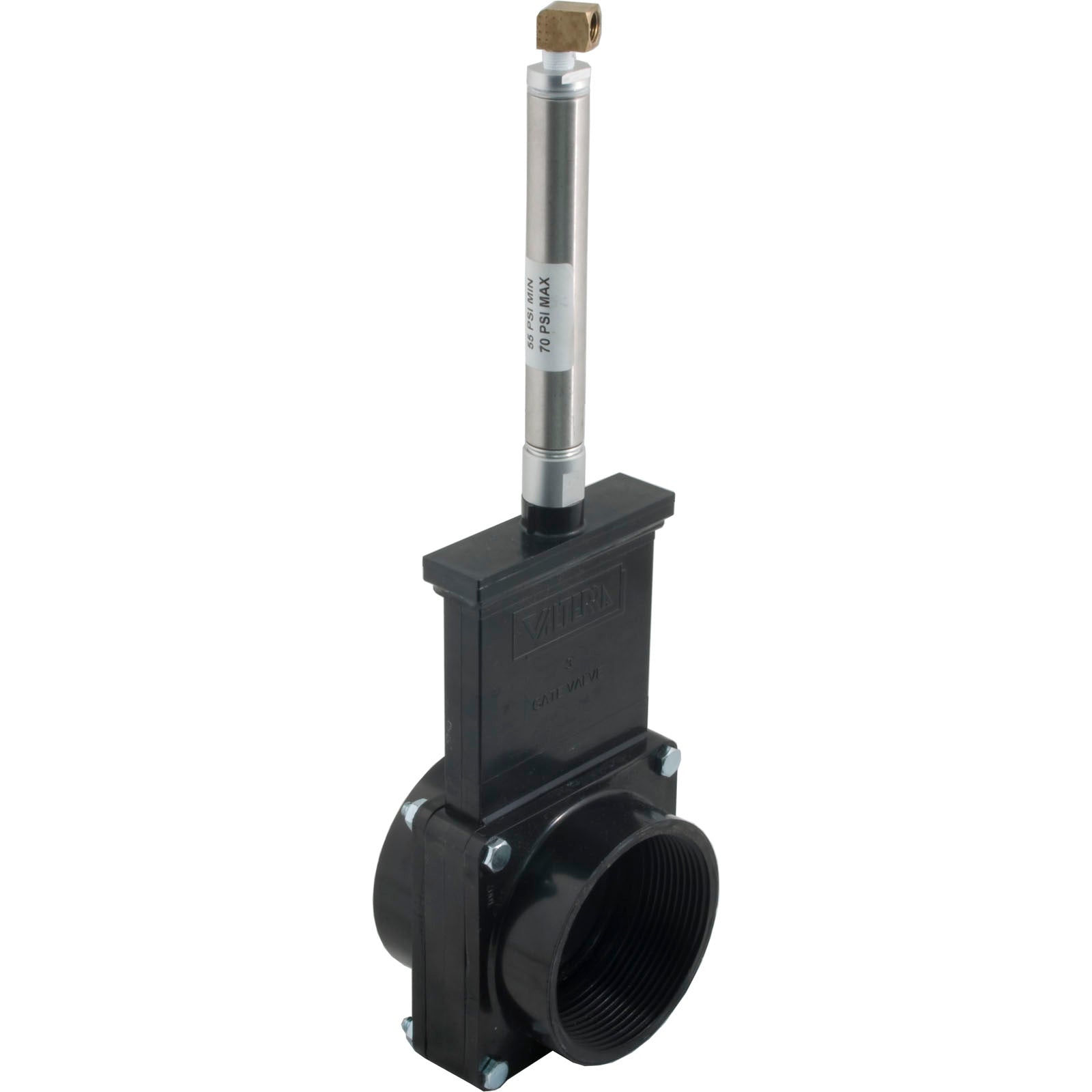 Fpt Gate Gate Valve, 3 pc Pneumatic, Valterra, 3