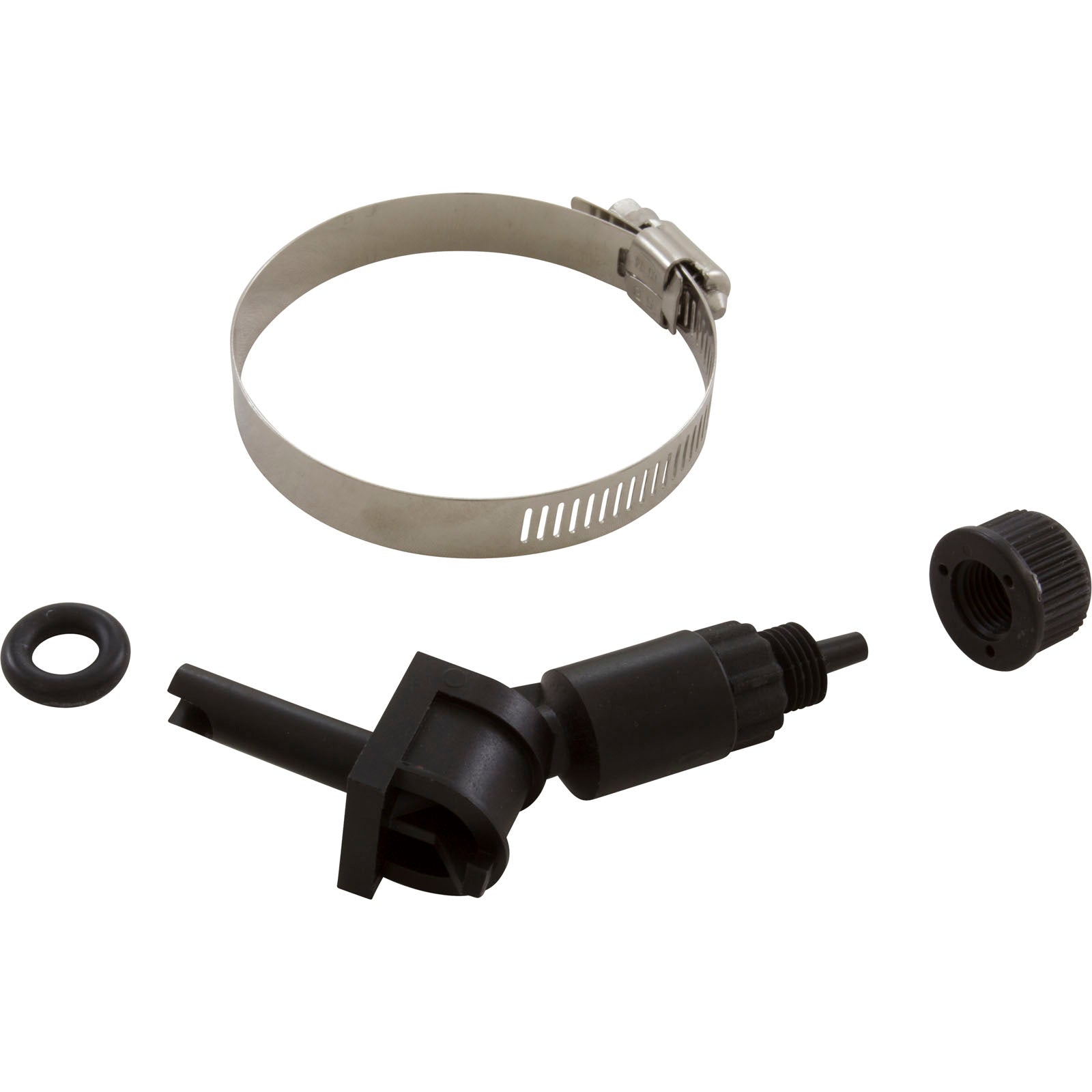 Threadless Conn Injection Fitting, Threadless, Blue-White,1/4