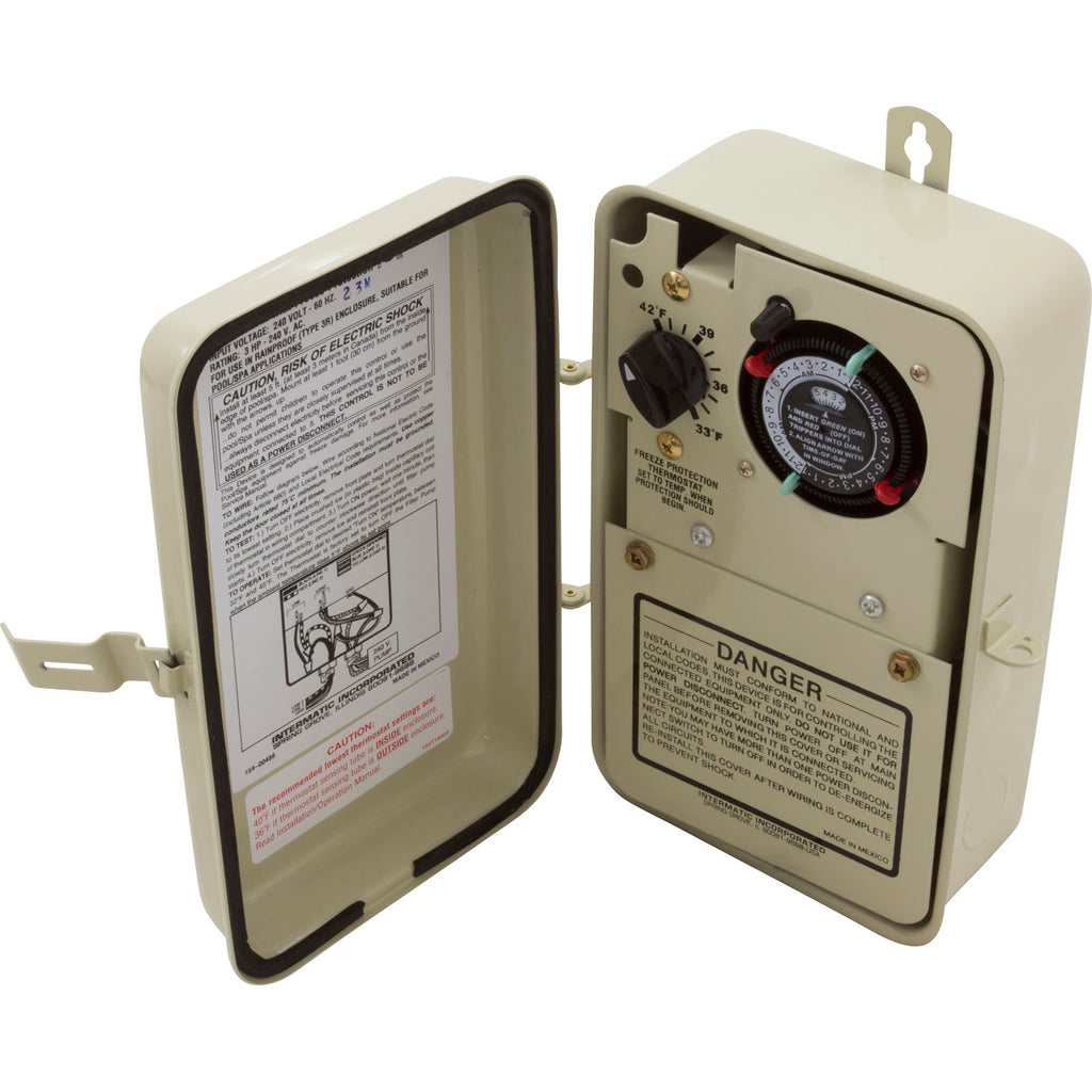 Timer, Intermatic PF1102T,230v,w/Freeze Protection,Enclosed ...