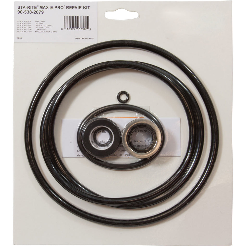 Sta Rite Repair Kit Pump O-Ring Kit, Generic Sta-Rite Max-E-Pro, w/Seal ...